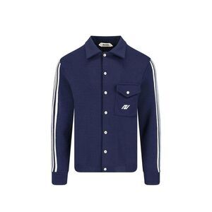 Autry Blue Nylon Men's Cardigan